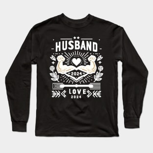 Husband Est. 2024 Long Sleeve T-Shirt